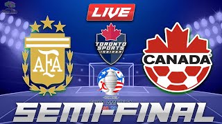 Argentina vs Canada Copa America 2024 Semifinal LIVE Stream Game Audio  Live Streamcast amp Hangout [upl. by Cesare]