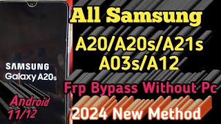 Samsung A20s Frp Bypass Android 11 Without Pc  Samsung Sm207F Google Account Unlock frpbypass [upl. by Breger]