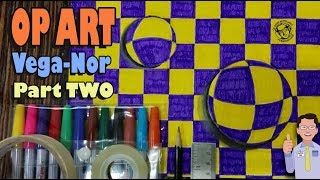 Op Art VegaNor Part TWO  Teacher Lems Classy Art Class [upl. by Dreda]