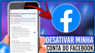 COMO DESATIVAR CONTA DO FACEBOOK [upl. by Alraep253]