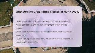 What Are the Drag Racing Classes at HDAY 2024  TheSportXpertcom [upl. by Rabush82]