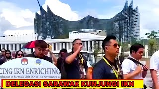 DIBIKIN TAKJUB‼️Delegasi SarawakMalaysia Kunjungi IKN Membuatnya Terheran Melihat Kemegahan IKN [upl. by Nauqit]