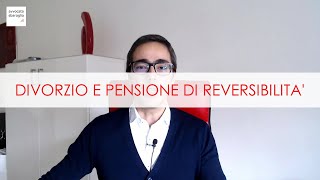 Divorzio e pensione di reversibilità [upl. by Shoifet]