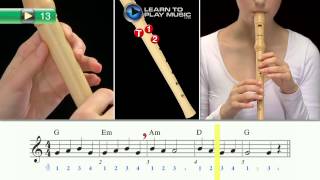 Ex013 How to Play Recorder for Kids  Recorder Lessons for Kids Book 1 [upl. by Oniger]