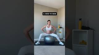 Pregnancy Ball Exercises Third Trimester shorts [upl. by Latsyrk751]