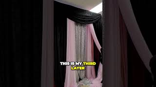 How to 🤩 SWAG Backdrop CURTAINS Insider Tip Revealed  backdropdecorationideas diybackdrop [upl. by Scharff626]