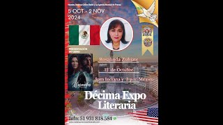 DECIMA EXPO LITERARIA Rosalinda Zubiate Chávez México [upl. by Alusru]