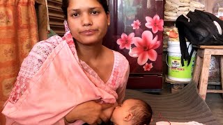 Gorgeous Mother Breastfeeding Her Little Baby  Breastfeeding Vlog 🍼😍 [upl. by Nylatsyrk942]