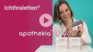 Ichthraletten – Die Entzündung kann abklingen Pickel amp Rötungen werden reduziert  apothekia® To Go [upl. by Herod]