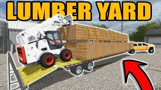 FARMING SIMULATOR 2017  TRUCKING A HUGE LOAD OF BOARDS FROM THE MILL  WISCONSIN LOGGING EP 6 [upl. by Cyprus]