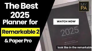 The Best 2025 Digital Planner for Remarkable 2 and Remarkable Paper Pro [upl. by Ariad]