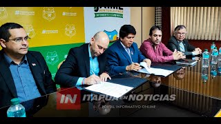 LA MUNICIPALIDAD DE CAMBYRETÁ FIRMÓ CONVENIO DE COOPERACIÓN CON LA UNI [upl. by Ardnoet405]