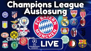 🔴 Champions League Auslosung Ligaphase  Wer spielt gegen den FC Bayern  CL Auslosung 2425 [upl. by Eetsirhc]