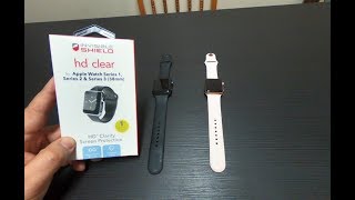 Zagg Invisible Shield Install  Apple Watch Series 1 2 3 [upl. by Glialentn]