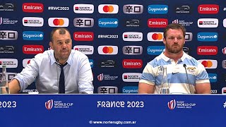 Conferencia de prensa Argentina vs Gales Cheika  Montoya RWC2023 [upl. by Eciralc929]