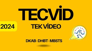 DKAB  DHBT 📙TECVİD Detaylı SON TEKRAR 🔍DHBT2024 [upl. by Eanwahs]