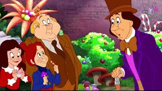 WB Tom And Jerry Willy Wonka And The Chocolate Factory Augustus Gloop Falls River Part 1 Russian [upl. by Deuno]