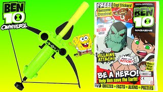 BEN 10 OMNIVERSE TOYS EPISODE Official Magazine amp Comic Reading Ben 10 vs Spongebob Video 2015 [upl. by Kenny205]