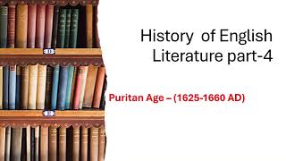 History of English Literature part 4 Puritan age [upl. by Gaeta721]