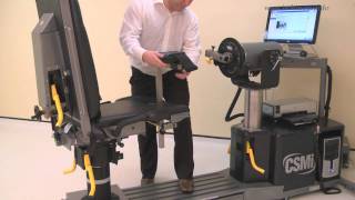 Isokinetic forearm pronation supination test CSMI Humac Cybex Norm set up [upl. by Arutek]