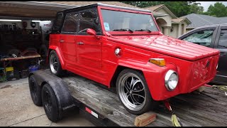 1973 VW Thing Restoration Update 85 We Survived the Hurricane [upl. by Dnartreb]