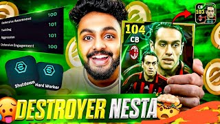 104 NESTA DOUBLE BOOSTER LOOKS SOLID🤯  AC MILAN BOOSTER PACK💰  DESTROYER WITH CRAZY INTERCEPTIONS💥 [upl. by Tirrell]