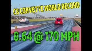 ETS C8 Corvette World Record  864170mph [upl. by Elagiba]