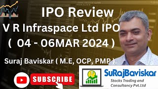 V R Infraspace Ltd IPO Review ipo stockmarket surajbaviskar trading investing viral [upl. by Airekahs]