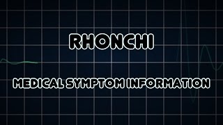 Rhonchi Medical Symptom [upl. by Claudian]