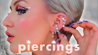 Changing out my piercings silver edition [upl. by Janella]