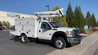 2011 Ford F550 4x4 Altec AT37G Articulating Bucket Truck for Sale [upl. by Atilemrac]