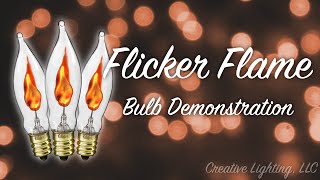 Flicker Flame Christmas Light Bulb Demonstration [upl. by Liamaj]