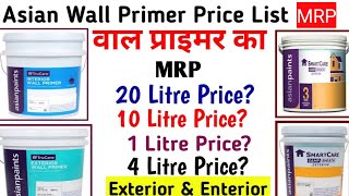 Live Wall Primer Price List  Asian Paints Wall Primer Price [upl. by Lawler]