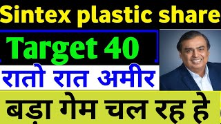 Sintex Plastic Technology Share Latest News  Sintex Industries Share Latest News [upl. by Ssilb]