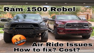 Ram 1500 Rebel Air Ride Issues  Service Air Suspension  How to Fix Your Air Ride Ram [upl. by Enelime]