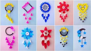 2 Beautiful and Easy Paper Wall Hanging Paper Craft For Home Decoration  Wall Hanging  Wall Mate [upl. by Neehsuan385]