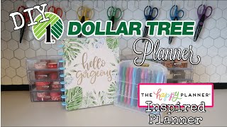 DOLLAR TREE DIY  PLANNER  HAPPY PLANNER INSPIRED  JANUARY 2021 [upl. by Tailor117]