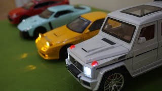 Mini Rare Diecast Cars Collection  124 Scale Model Diecast Cars  Super Cars  cute car toys [upl. by Maddis474]