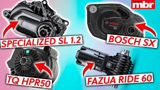 Whats the best lightweight ebike motor Bosch SX vs TQ HPR50 vs Fazua Ride 60 vs Specialized SL [upl. by Coryden]