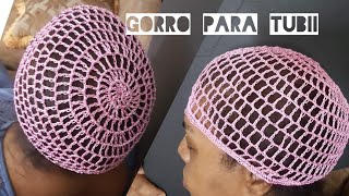 GORRO calado Tejido a CROCHET para tubis  Dubbi Torniquete [upl. by Ridglee219]