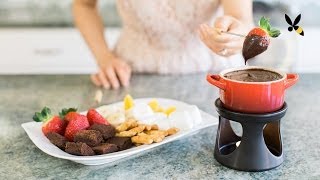 Chocolate Fondue Recipe and Tips  HoneysuckleCatering [upl. by Anaitsirk]