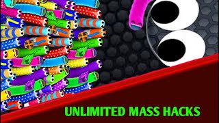 Slitherio UNLIMITED MASS HACKS  Unlimited length  Unlimited Big Unlimited score Epic GamePlay [upl. by Engdahl183]