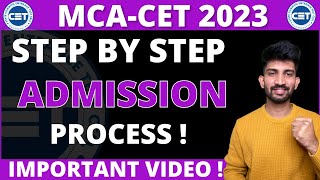 MCA CET Admission Process 2023  Step by Step MCA CET Admission Process 2023 [upl. by Cleaves]