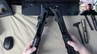 Airsoft Gas Blow Back Rifle Vs Real Steel AR side by side comparison [upl. by Aratihc]