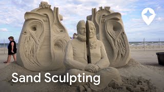 Incredible Sand Sculptures at Texas SandFest  Festivals Around the World Ep 6 [upl. by Tolmann28]