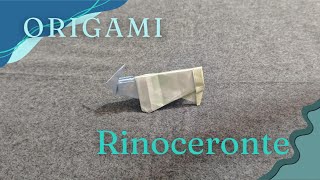 Origami rinoceronte como fazer [upl. by Meer]