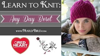 Learn to knit the All Day Beret now called the Any Day Beret [upl. by Lamiv]