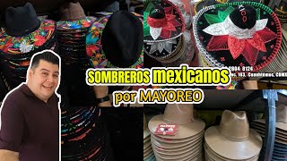 SOMBREROS mexicanos por MAYOREO en el centro de la CDMX 👒✅ sombrero artesanal 📣 [upl. by Luce]