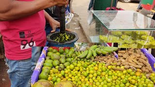 Green Banana amp Boroi Mix Vorta  Famous masala Boroi Kacha Kola Mix Tasty Vorta streetfood [upl. by Fuld]