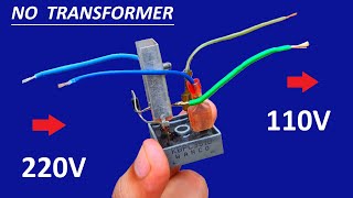 Make 220V AC to 110V DC Motor Supply Circuit without Transformer [upl. by Higgins609]